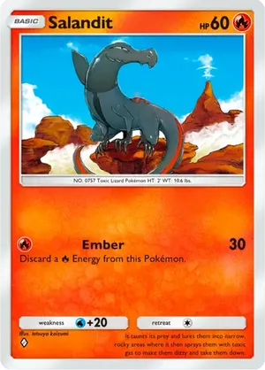 salandit pokemon card 401 Games Canada - Salandit - 30/214 - Common main image 1