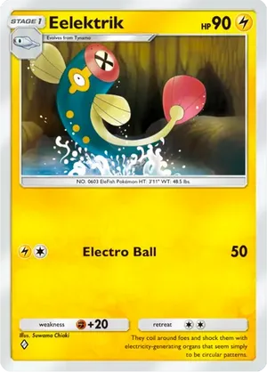 Eelektrik | Pokmon Cards and Details | pkmn.gg