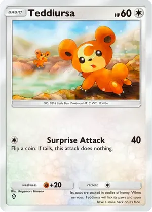 teddiursa pokemon card value - (121/162) Colorless / 70 / Basic Attack 1 Teddiursa | Pokmon Cards and