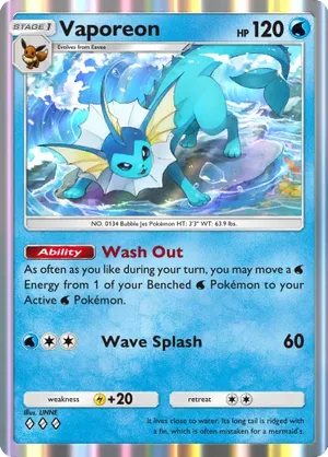 Vaporeon | Pokmon Cards and Details | pkmn.gg
