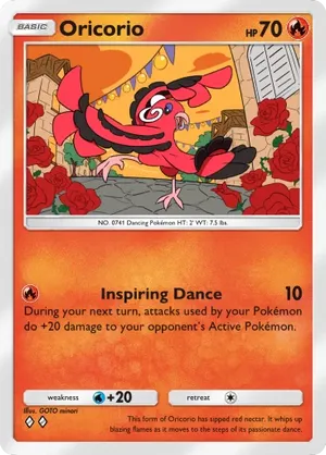 Oricorio | Pokmon Cards and Details | pkmn.gg