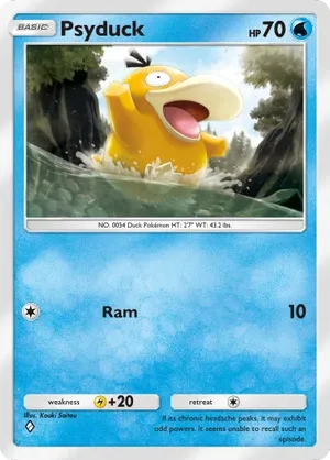 psyduck pokemon card price - SM199 Holo Promo treat it as tails Psyduck 81/110 Pokémon card from