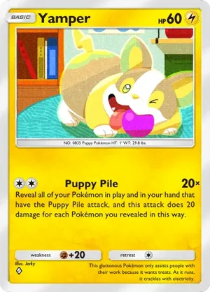 yamper pokemon card Yamper A4a 74 / Secluded Springs / Pokemon tcg quality custom Card
