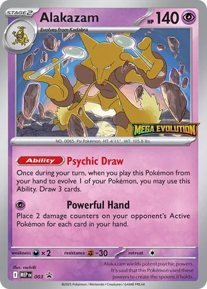 alakazam pokemon cards you may put 2 damage counters on your opponents Active Pokemon and 3 damage counters on 1 of your opponents Benched Pokemon pokemon:alakazam - Card Search –