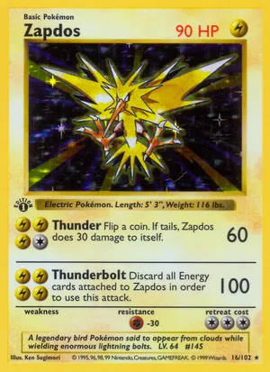 Zapdos | Pokémon Cards and Details | pkmn.gg