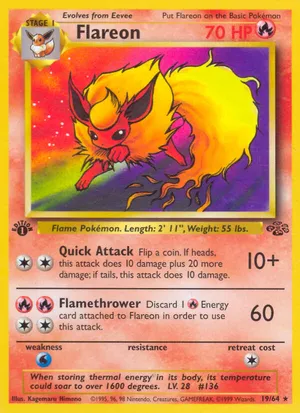 shiny flareon pokemon card Flareon Star 2007 EX: Power Keepers #100/108 Holo Price Guide