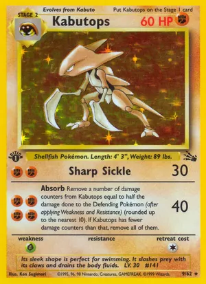Kabutops | Pokémon Cards and Details | pkmn.gg