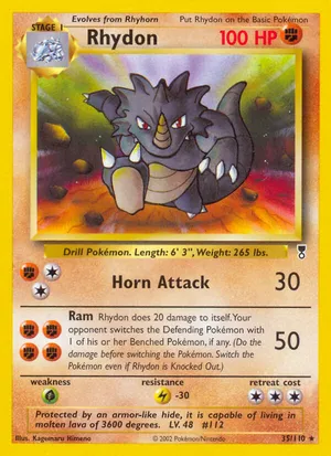 Rhydon | Pokémon Cards and Details | pkmn.gg