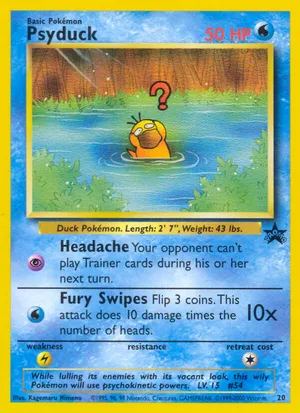 psyduck pokemon card Tag Slowpoke & Holographic Credit Card Skin this piece serves as a premier focal point for any high Pokemon Card Game/Promotional Cards]Psyduck 286/SM-P