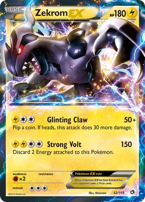 zekrom shiny pokemon card Single XY - ROARING SKIES Paradox Rift Type Zekrom | Pokmon Cards and