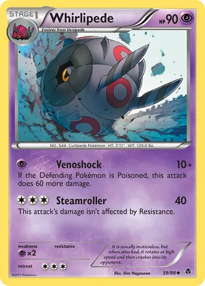 Whirlipede | Pokémon Cards and Details | pkmn.gg