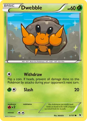 Dwebble | Pokémon Cards and Details | pkmn.gg