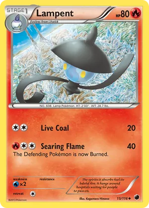 lampent pokemon card Lampent SV11B 101/086 AR Card main image 0