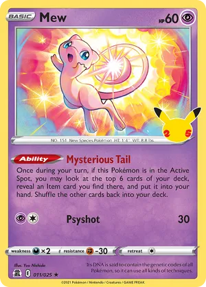 Mew | Pokmon Cards and Details | pkmn.gg