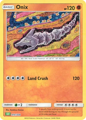 Onix | Pokmon Cards and Details | pkmn.gg