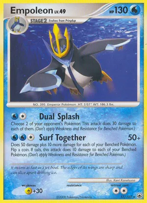 pokemon empoleon card Captured in a crystal Empoleon (26/127) [Platinum: Base Set]