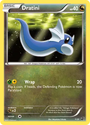 pokemon dratini card value dratini 26/97 - ex Dragon main image 0