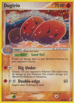 Dugtrio 077/198 NM / M - RARE Chilling Reign Pokemon Card