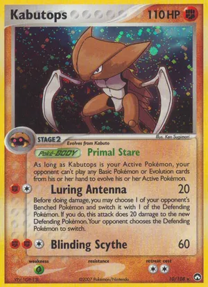 Kabutops | Pokémon Cards and Details | pkmn.gg
