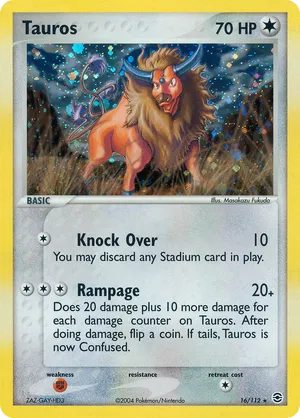 blaine's tauros pokemon card value (64/132) [Gym Heroes Unlimited] Colorless Colorless 3 Most Expensive Tauros Pokmon Cards