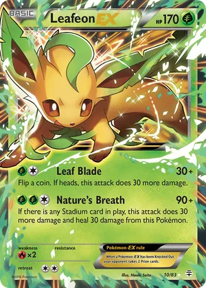 leafon pokemon card Leafeon 13/189