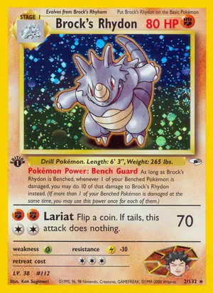 ポケモン - ポケモンカードe Rhydon サイドン　キラ 英語版 easta_1106061881
