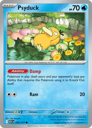 1999 psyduck pokemon card Pokemon Golduck 35/62 Fossil Unlimited Edition, 1999, Wizards, TCG   CardboardandCoins.com