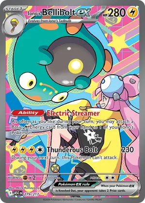 bellibolt pokemon card value 078/197-077/197 - Obsidian Flames Listed cards may have imperfections. Card of The Day: Iono's