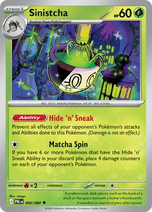Sinistcha | Pokémon Cards and Details | pkmn.gg