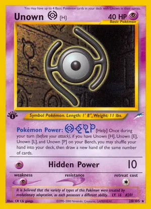 Unown | Pokémon Cards and Details | pkmn.gg