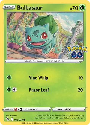Bulbasaur | Pokémon Cards and Details | pkmn.gg