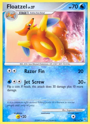 Floatzel | Pokémon Cards and Details | pkmn.gg