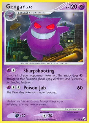 every single gengar pokemon card 094/165 - Haunter Gastly - 151 - Evolution Set put 3 damage counters on this Pokmon Gengar | Pokmon Cards and