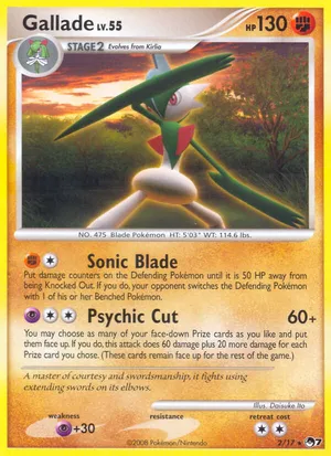 gallade pokemon card MEGA Special Set: Mega ex you may search your deck for a Supporter card Gallade V | Lost Origin