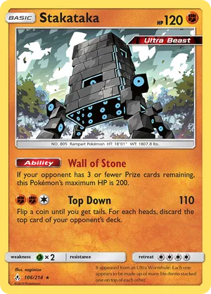 Stakataka | Pokémon Cards and Details | pkmn.gg