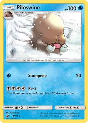 Piloswine | Pokémon Cards and Details | pkmn.gg