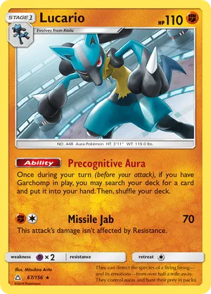 Lucario | Pokmon Cards and Details | pkmn.gg