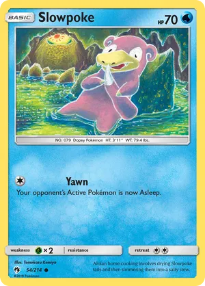 pokemon scarlet and violet paradox rift card list 218/236 Slowpoke & Psyduck TAG TEAM GX | Rare Ultra Card | SM11 Unifie main image 1