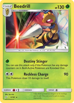 beedrill pokemon card value Beedrill LV.47 (15/111) (Luxdrill