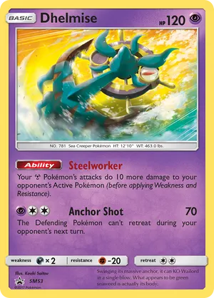 dhelmise pokemon card value Pokemon Trading Card Game Surging Sparks Common Dhelmise #10