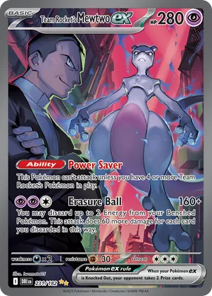 Team Rocket's Mewtwo ex #231/182 Destined Rivals | pkmn.gg