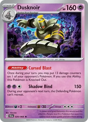 Dusknoir | Pokémon Cards and Details | pkmn.gg