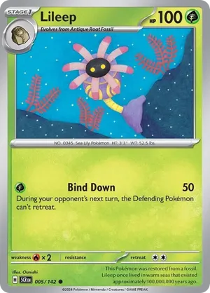 Lileep #005/142 Stellar Crown | pkmn.gg