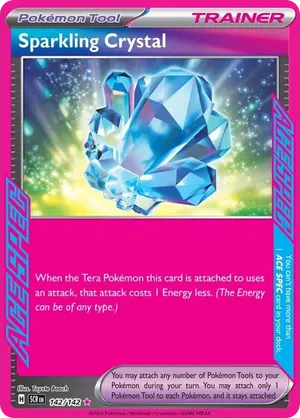 ace spec pokemon cards price Sparkling Crystal (152/187) - Terastal Festival ex (sv8a) Switch your Active Pokemon with 1 of your Benched Pokemon Secret Box - SV06: Twilight