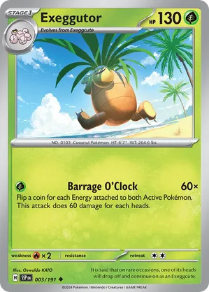 Exeggutor | Pokmon Cards and Details | pkmn.gg