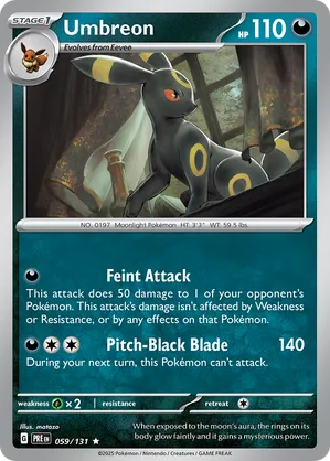 PSA 9 Mint Umbreon 042/069 Dark Rush 1st ED 2011 Japanese