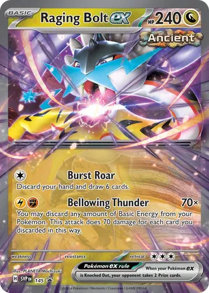 raging bolt pokemon card Pokemon - Raging Bolt ex - 053/071 - Double Rare