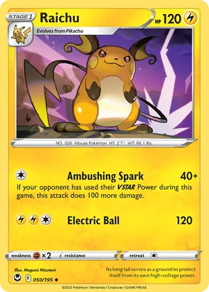 Raichu | Pokémon Cards and Details | pkmn.gg