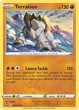 Terrakion | Pokémon Cards and Details | pkmn.gg