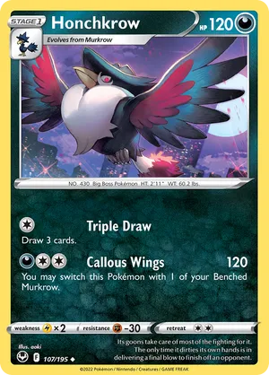 Honchkrow | Pokémon Cards and Details | pkmn.gg